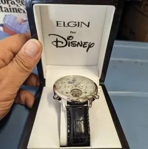 【Disney】Automatic Skeleton Watch Mickey Mouse Disney watch for men and women | Gold Skeleton